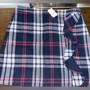 J Crew mini skirt, NTW